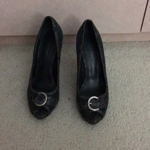 Forest Green suede with snake trim